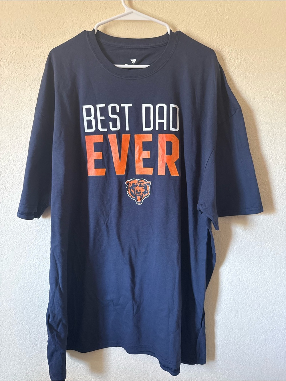 Fanatics Chicago Bears NFL Best Dad Ever T-Shirt Navy Orange White 4XL